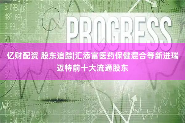 亿财配资 股东追踪|汇添富医药保健混合等新进瑞迈特前十大流通股东