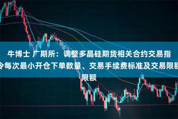牛博士 广期所：调整多晶硅期货相关合约交易指令每次最小开仓下单数量、交易手续费标准及交易限额